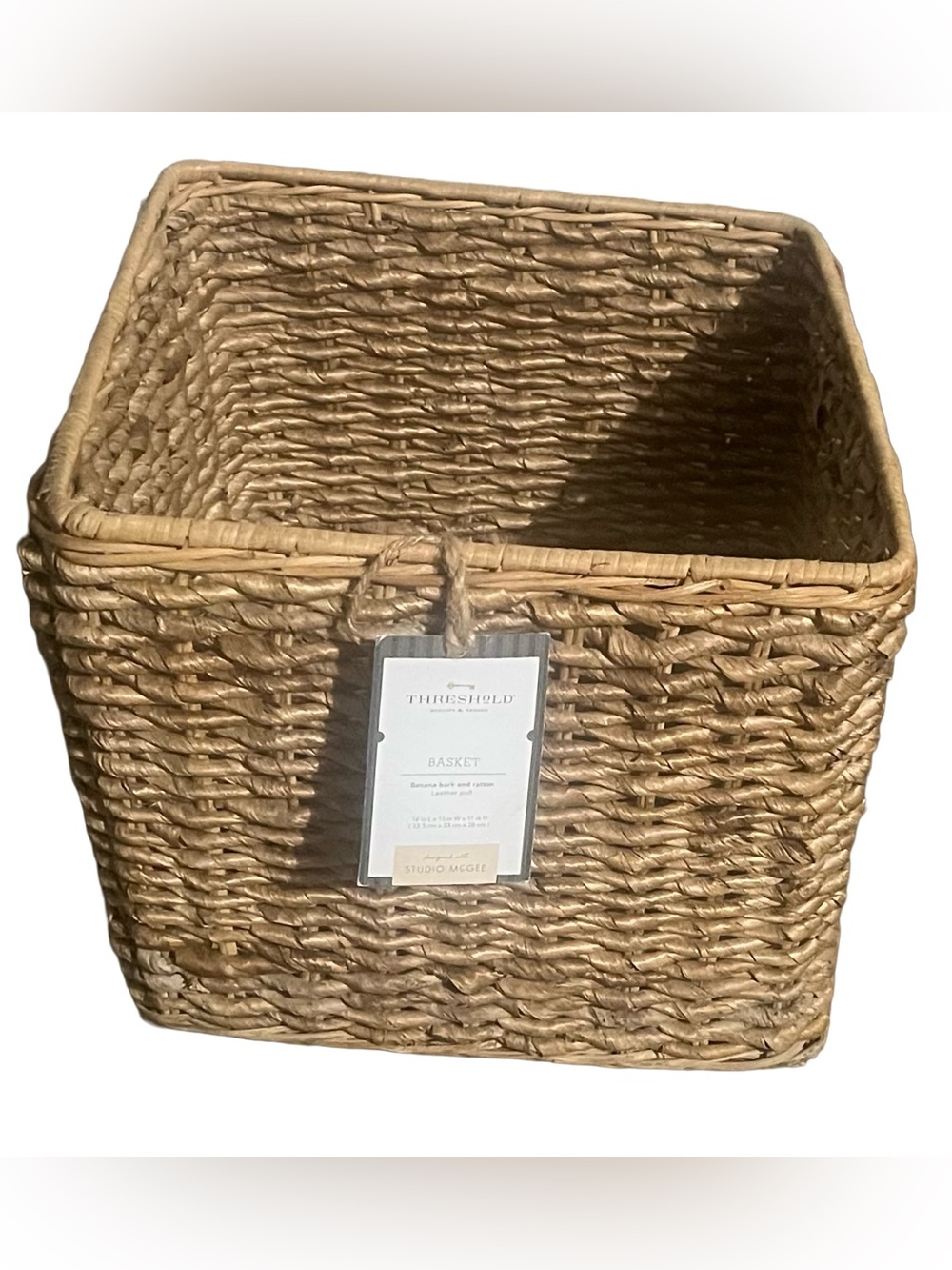 STUDIO MCGEE THRESHOLD WICKER BASKET, 14”